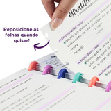 Caderno de Disco Caderno Inteligente Médio Capa Dura Cappuccino - Pautado e Liso