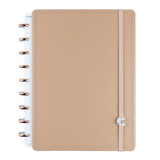 Caderno de Disco Caderno Inteligente Médio Capa Dura Cappuccino - Pautado e Liso