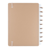 Caderno de Disco Caderno Inteligente Médio Capa Dura Cappuccino - Pautado e Liso