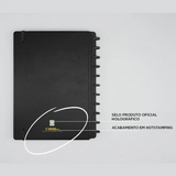 Caderno de Disco Caderno Inteligente Grande Capa Dura Preto Corinthians - Pautado e Liso
