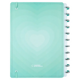 Caderno de Disco Caderno Inteligente Grande Capa Dura Turquoise - Pautado e Liso