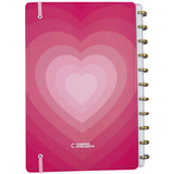 Caderno de Disco Caderno Inteligente Grande Capa Dura Golden Love - Pautado e Liso