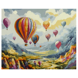 Kit Sinoart Tela de Pintura Numerada - Balões Mágicos
