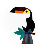 Escultura em Madeira - Pássaro Tucano Tuca - Partrícia Maranhão