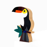 Escultura em Madeira - Pássaro Tucano Tuca - Partrícia Maranhão