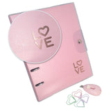 Caderno Fichário Ultra - Linha Pink Geométrico com Sobrecapa Especial