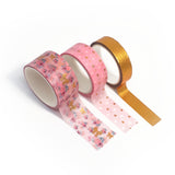 Washi Tapes Shine Rose – Linha Gold