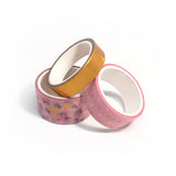 Washi Tapes Shine Rose – Linha Gold